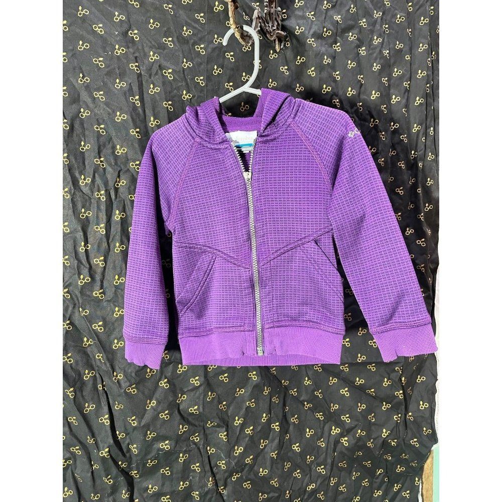 Columbia girls size 4 5 jacket coat sweatshirt purple